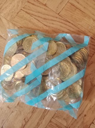 5 Bolsas 20,10, 5 , 2, 1 Céntimos España 1999 S/C