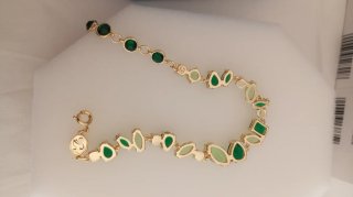 Conjunto Gema de Swarovski, verde