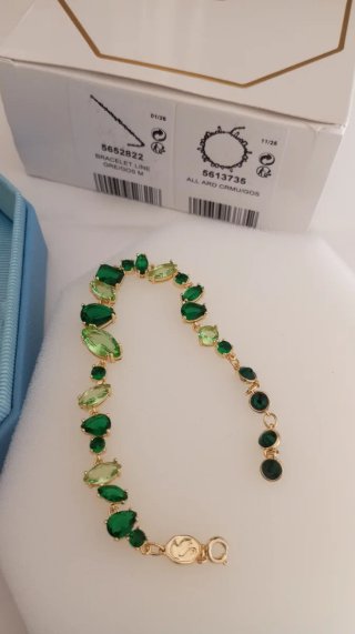 Conjunto Gema de Swarovski, verde