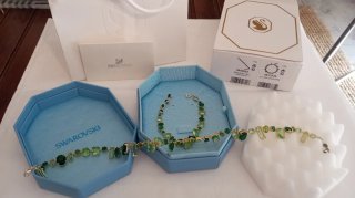 Conjunto Gema de Swarovski, verde
