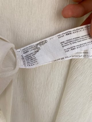 Top Blanco Asimétrico Mango