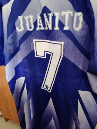 Camiseta Retro Kelme Real Madrid Azul