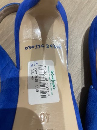 Sandalias Gloria Ortiz Azul Talla 40