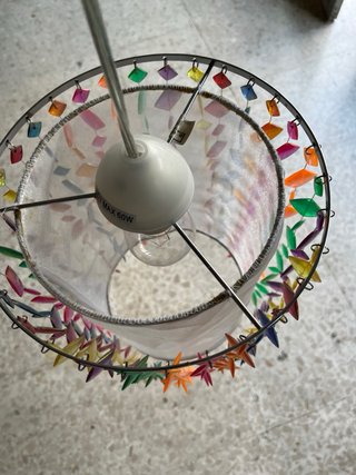 Lámpara colgante infantil multicolor