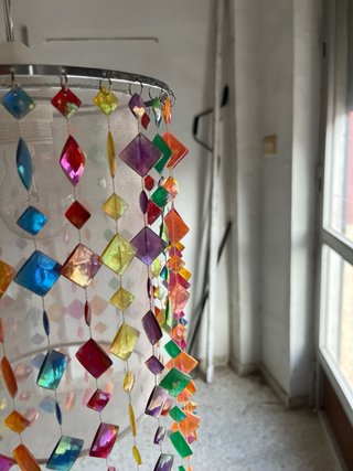 Lámpara colgante infantil multicolor