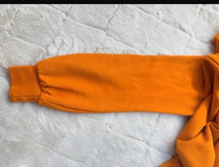 Felpa bambina MSGM arancione