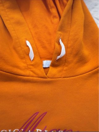 Felpa bambina MSGM arancione