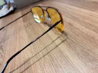 Gafas de sol aviador amarillas