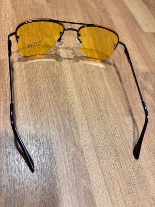 Gafas de sol aviador amarillas