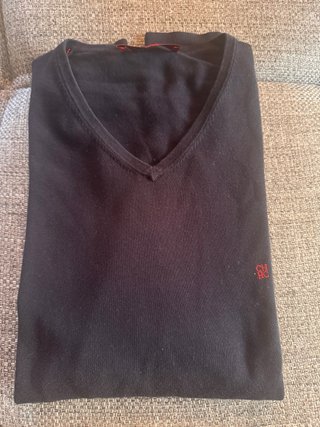Jersey pico hombre Carolina Herrera azul marino