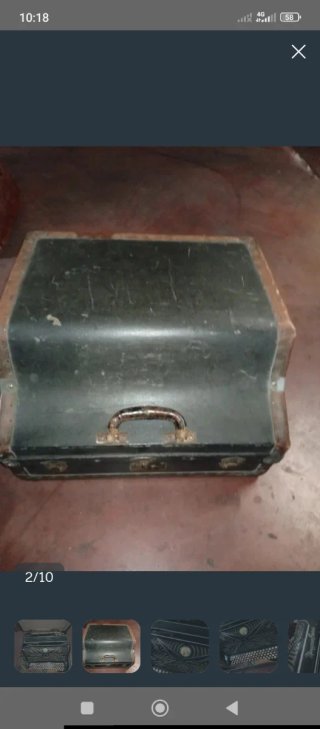 Acordeón italiano antiguo botones nácar