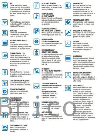 Aire Acondicionado Inverter Calefacción Wifi 4541 frigorías