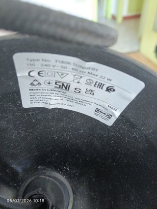 Lámpara colgante Ikea negra