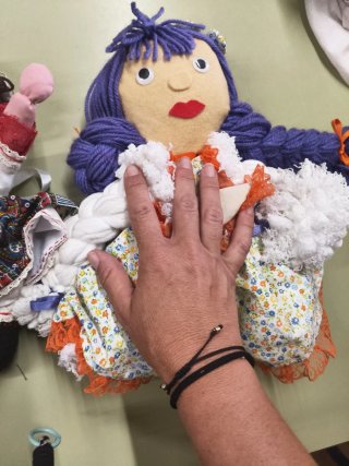 Bambole di stoffa fatte a mano