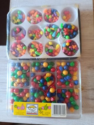 2 Cajas Abalorios Manualidades