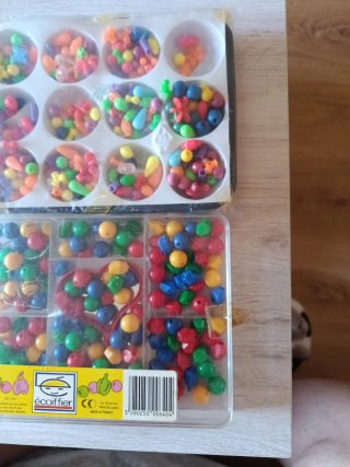 2 Cajas Abalorios Manualidades