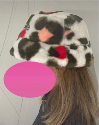 Cappello bucket Kenzo fantasia leopardata