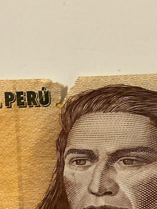 Banconota Perù 500 Intis 1987