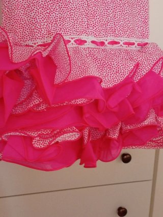 Vestido Flamenca Rosa con Lunares