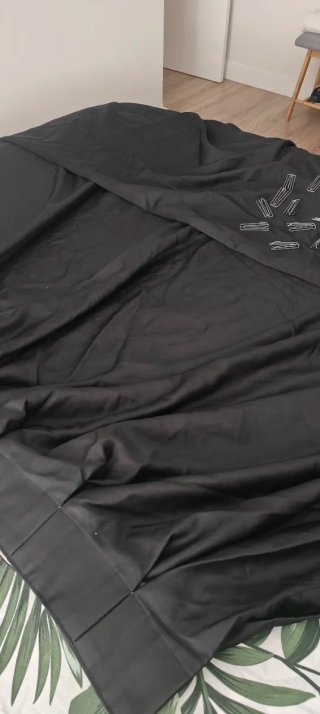 Cortinas GRANDES de ancho y MUY opacas de satén