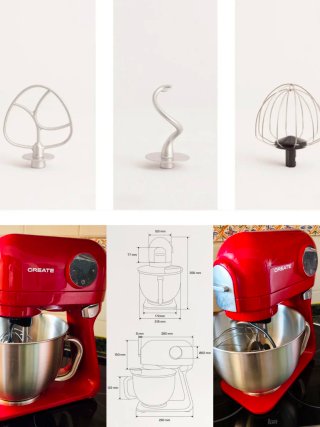 Robot de cocina CREATE Incluye picador de carne.