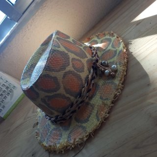 Sombrero playero mujer estampado