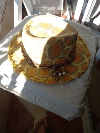 Sombrero playero mujer estampado