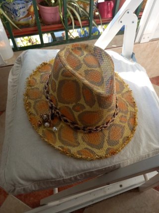Sombrero playero mujer estampado
