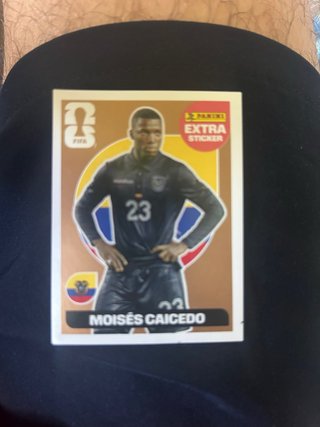 Cromo Moisés Caicedo Mundial Panini Extra