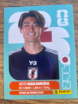Cromo Keito Nakamura Panini Mundial 2022