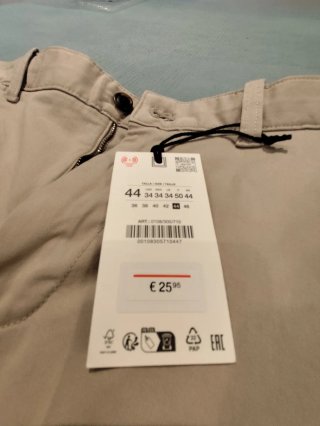 Bermuda Zara Beige Talla 44