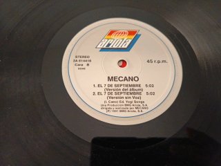 Mecano El 7 De Septiembre Maxi Single