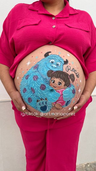 Belly paint, dibujo en embarazadas