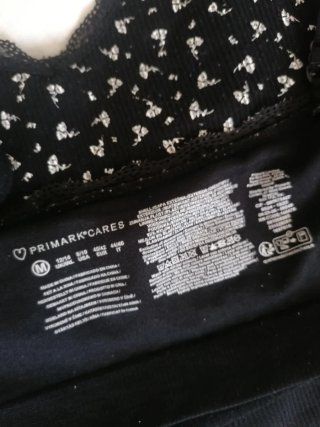 Pijama Primark Top y Pantalón Corto M