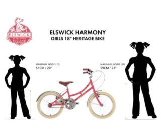 Bicicleta Elswick niña rosa