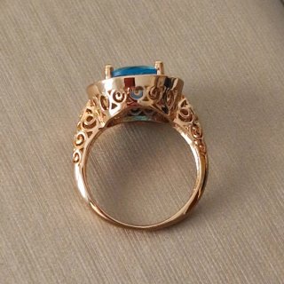 Anello vintage imperiale in oro e argento