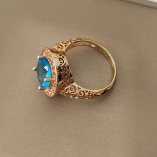Anello vintage imperiale in oro e argento