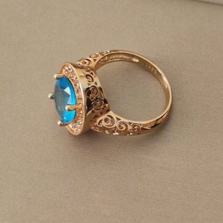 Anello vintage imperiale in oro e argento