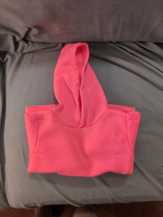 Sudadera rosa con capucha 2 años