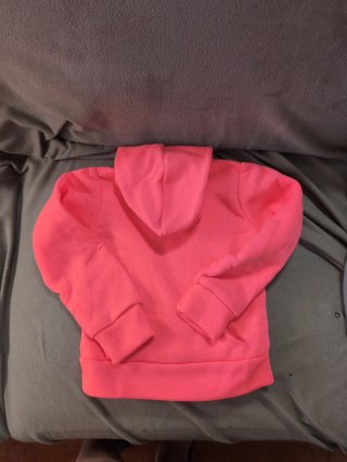 Sudadera rosa con capucha 2 años