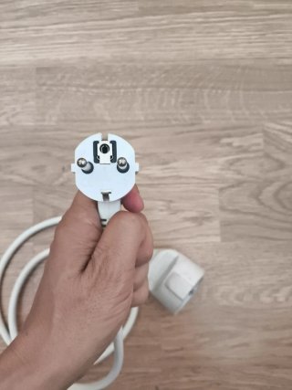 Cable alargador 90 cm blanco.
