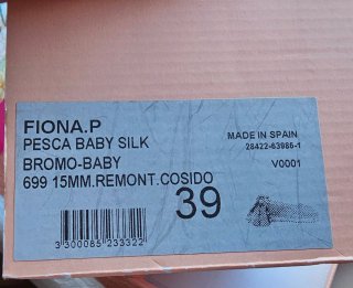 Bailarinas Beige/Rojo Talla 39