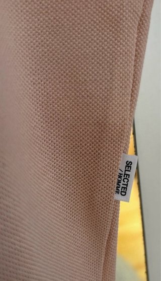 Polo Selected Homme Rosa Pastel Talla L nuevo