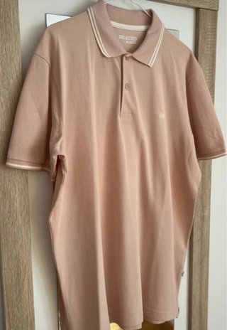 Polo Selected Homme Rosa Pastel Talla L nuevo