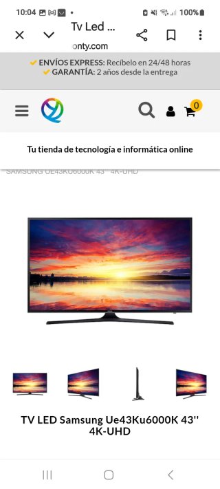 TV Samsung 43" Smart TV 4K UHD. SUPER OFERTA.