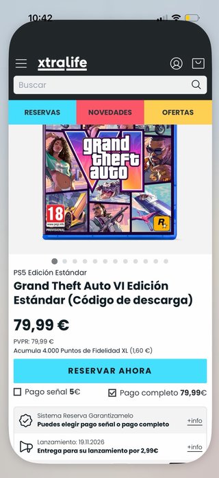 GTA 6 Código PS5 Edición Estándar
