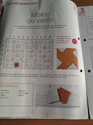 Revistas de patchwork con  telas a 4 € cada revist