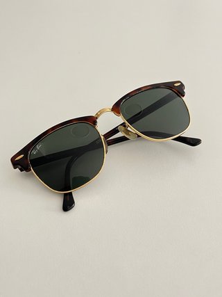 Gafas de sol Ray-Ban Clubmaster Marrones y Doradas