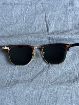 Gafas de sol Ray-Ban Clubmaster Marrones y Doradas