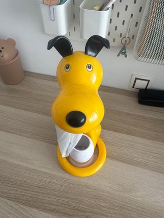 Lámpara flexo infantil perro amarillo